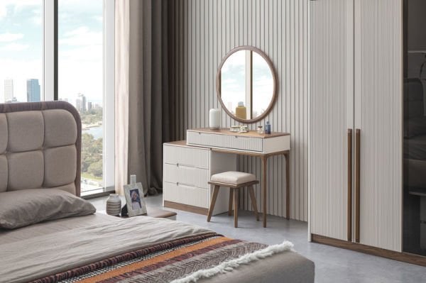 İnci Ahşap Yatak Odası