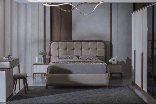 İnci Ahşap Yatak Odası