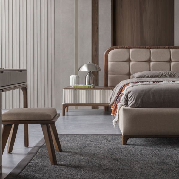 İnci Ahşap Yatak Odası