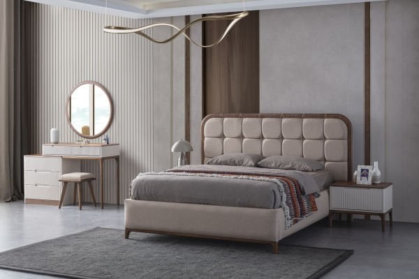 İnci Ahşap Yatak Odası