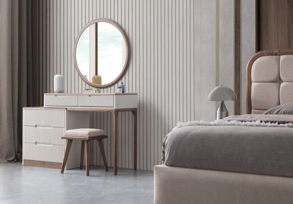 İnci Ahşap Yatak Odası