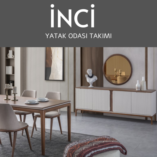 İnci Ahşap Yemek Odası