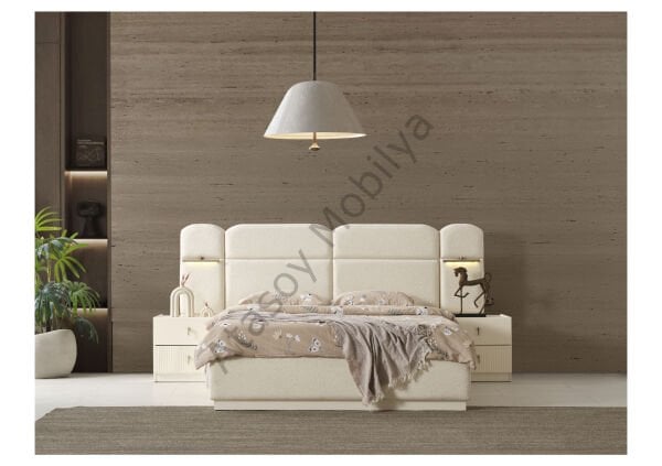 Roza Köşe Dolaplı Yatak Odası