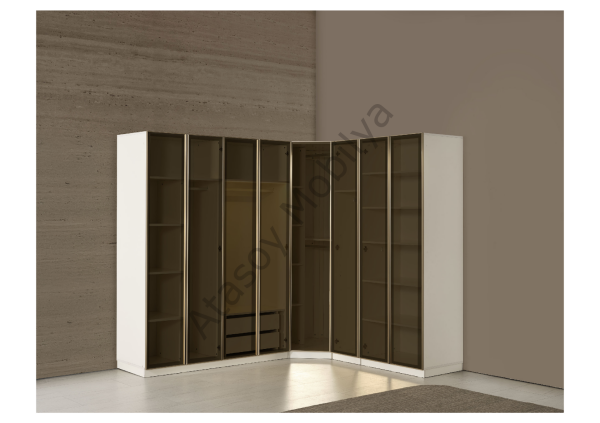 Roza Köşe Dolaplı Yatak Odası Takımı