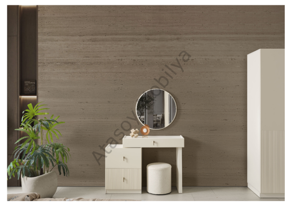 Roza Köşe Dolaplı Yatak Odası Takımı