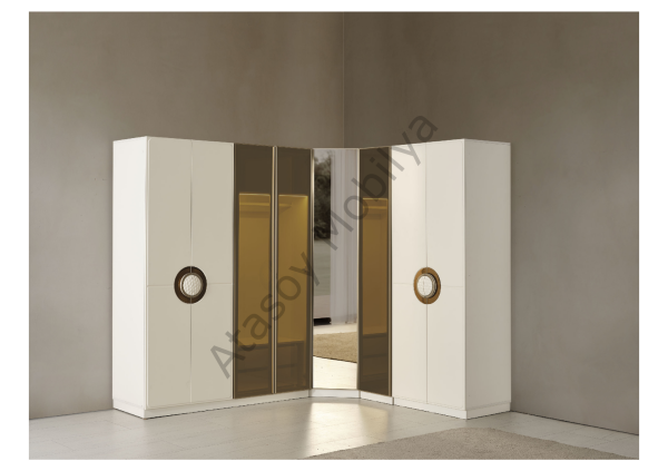 Lizbon Köşe Dolaplı Yatak Odası Takımı