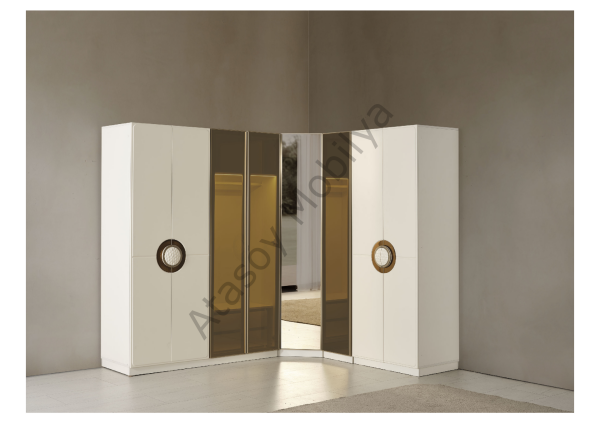 Lizbon Köşe Dolaplı Yatak Odası Takımı