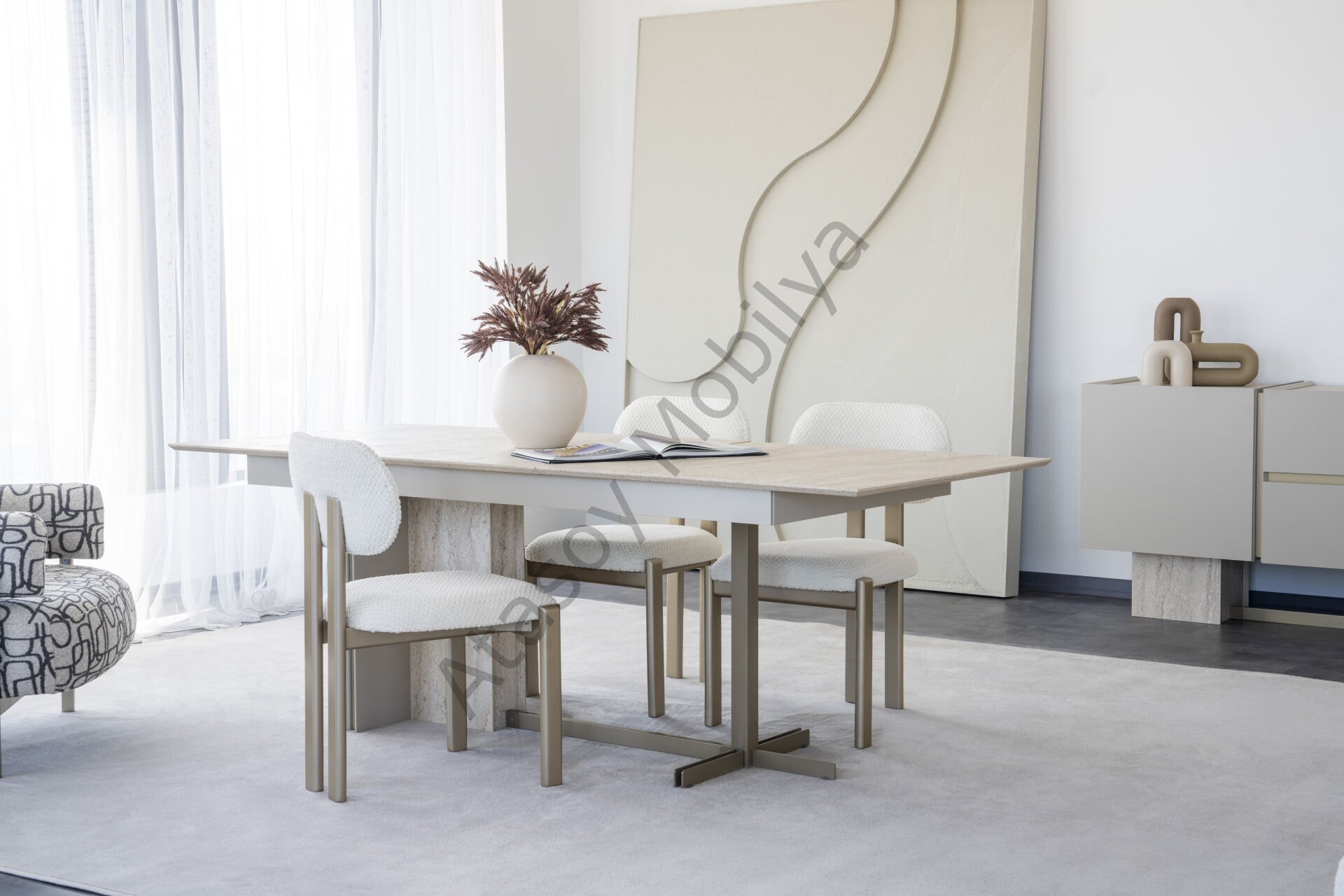 Mocha Como Yemek Odası