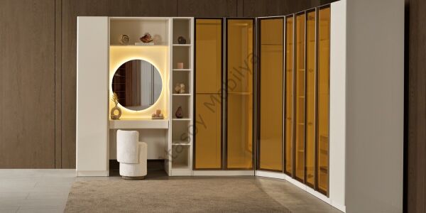 Marsel Köşe Dolaplı Yatak Odası