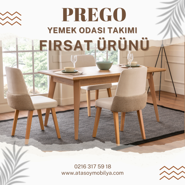 Prego Yemek Odası Takımı